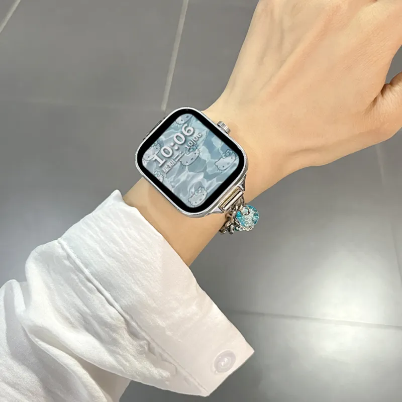 Fly Xiaomi Red Beige Compatibility Watch Band Glass Material-7