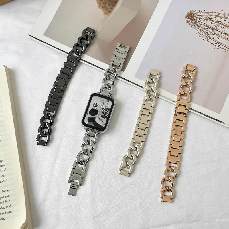 Fly Watch Band Xiaomi Red Beige Compatibility 158mm Metal-9