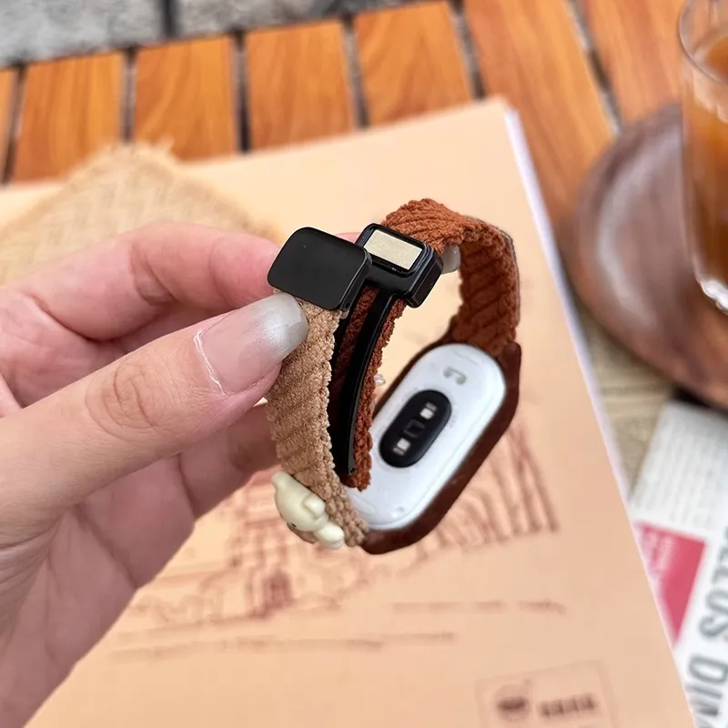Fly Xiaomi Compatibility Watch Band 145~210mm Corduroy Material-1