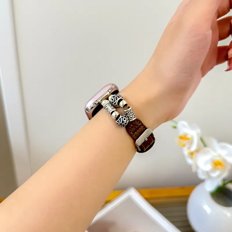 Fly Watch Band Apple Compatibility Genuine Leather Material-6