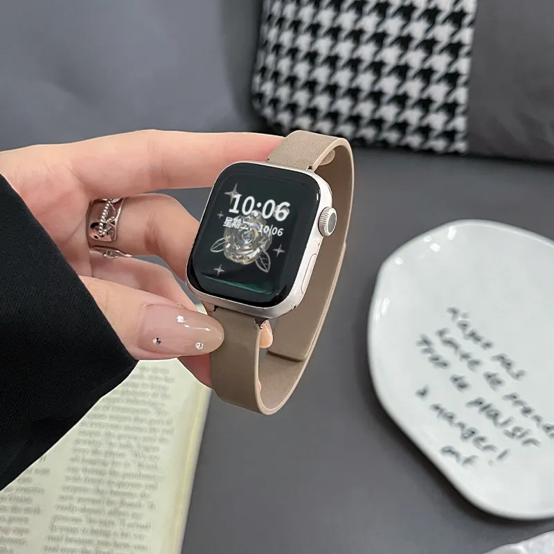 Fly Apple Compatibility Watch Band Leather-6