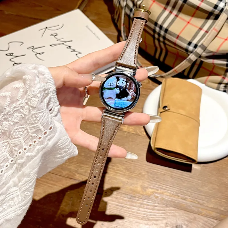 Fly Huawei Compatibility Watch Band . Genuine Leather Material-5