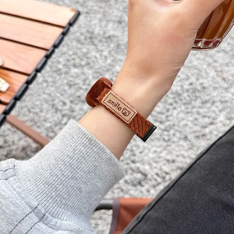 Fly Xiaomi Compatibility Watch Band 145~210mm Corduroy Material-2