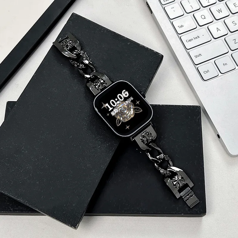 Fly Xiaomi Red Beige Compatibility Watch Band Metal-7