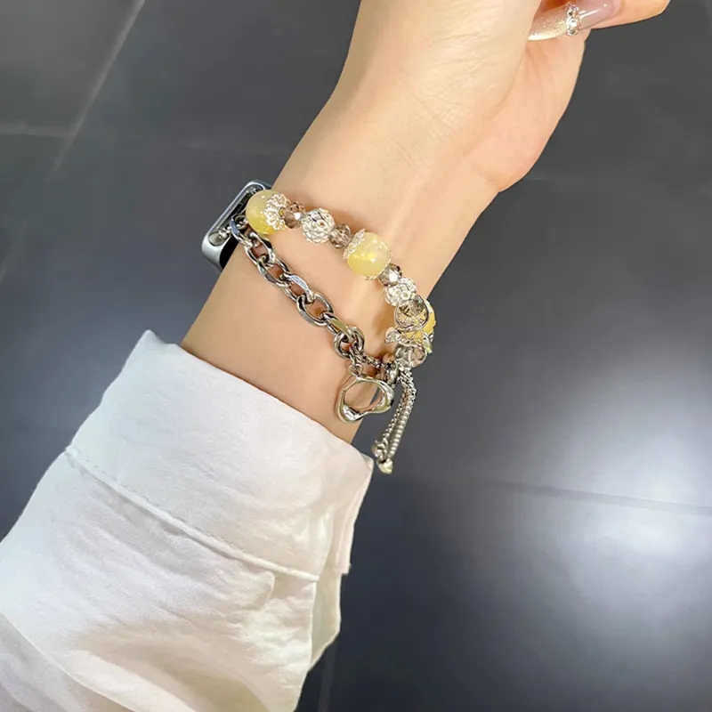 Fly Watch Band Huawei Compatibility Glass Beads Material-3