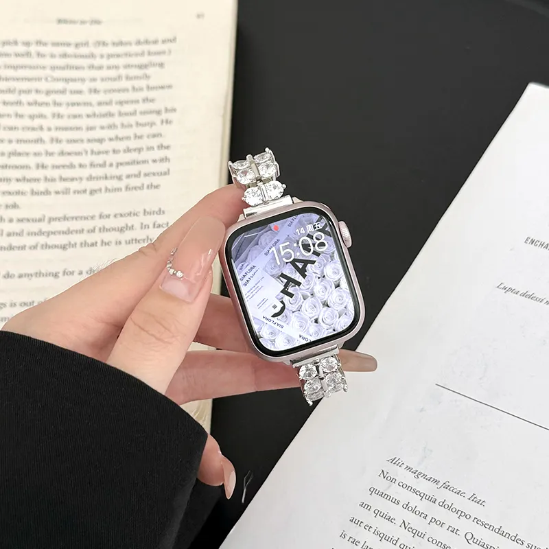 Fly Watch Band Apple Compatibility Zircon Material-2