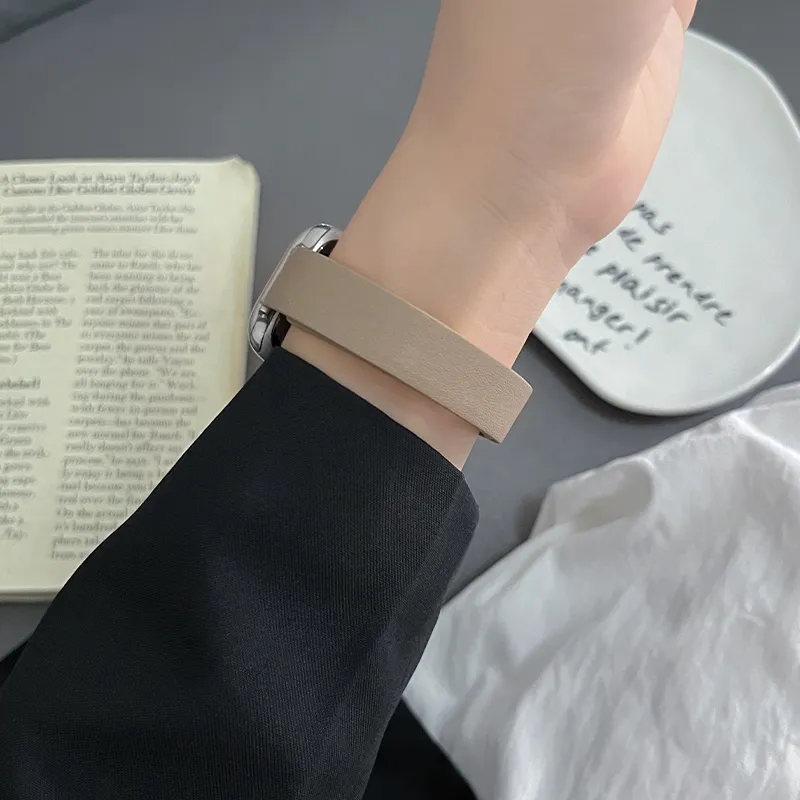 Fly Apple Compatibility Watch Band Leather-7