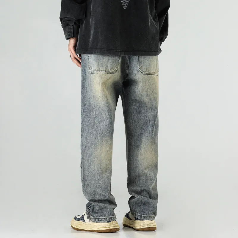 A.B.X Jeans Unisex Retro Nostalgic Yellow Mud-5