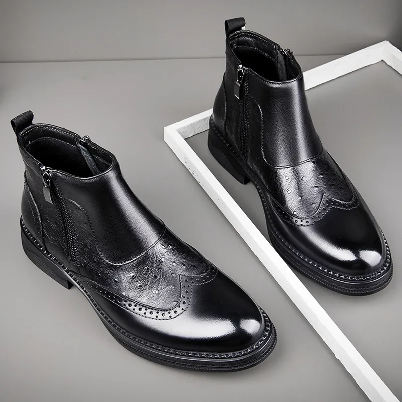 Bull Thunder Ankle Boots Men's Black-3