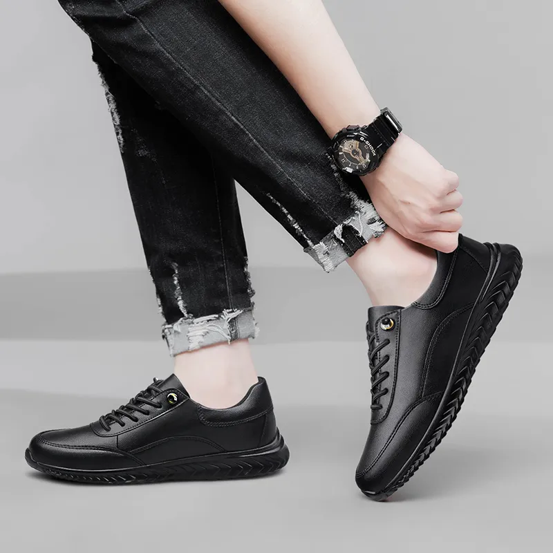 Bull Thunder Low Top Casual Shoes Men's Black-4