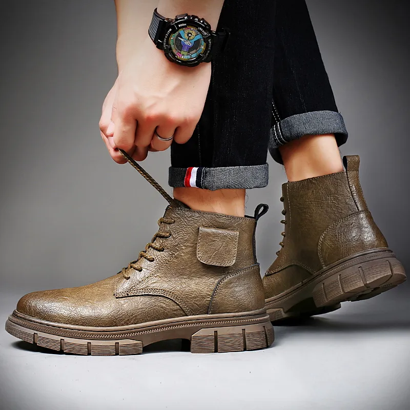 Bull Thunder Crew Martin Boot Men's-1