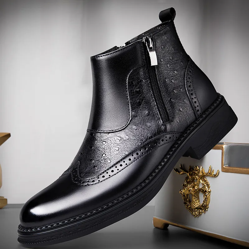 Bull Thunder Ankle Boots Men's Black-11