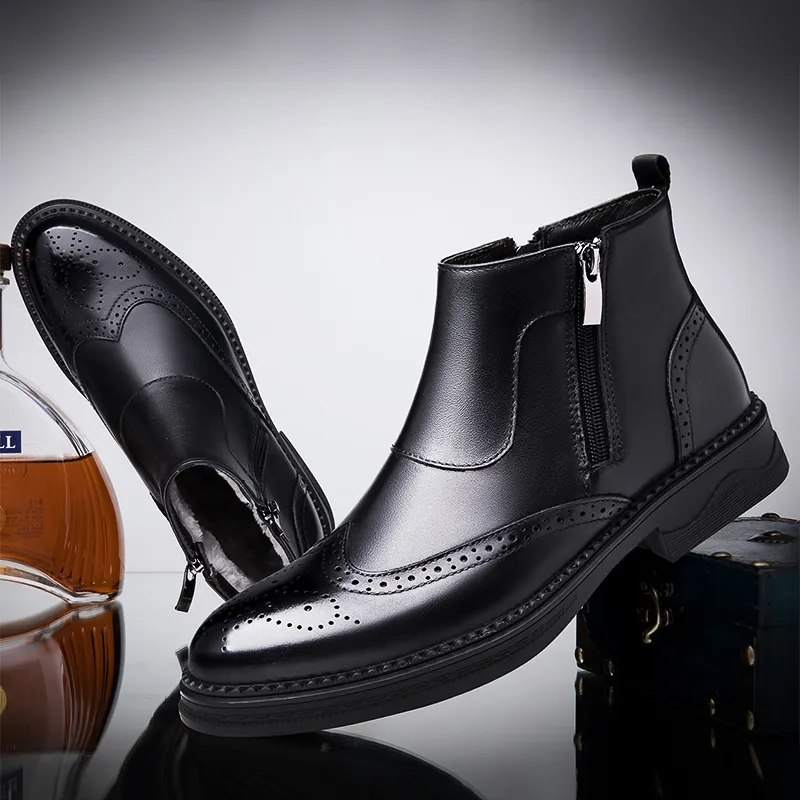 Bull Thunder Ankle Boots 3.5cm Men's Black-1
