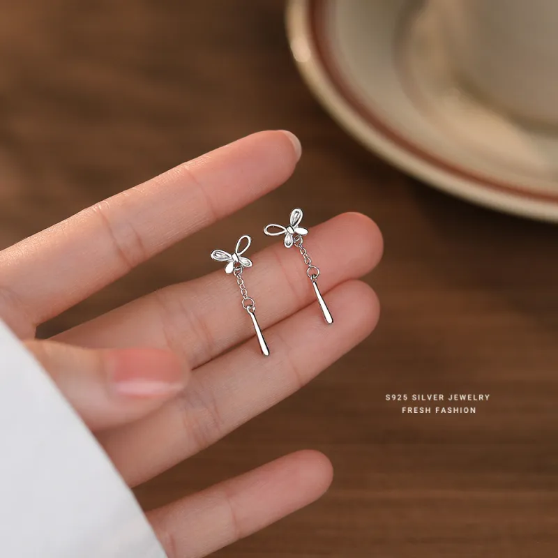 QUIET LOVE S925 Silver Stud Earrings Women's-2