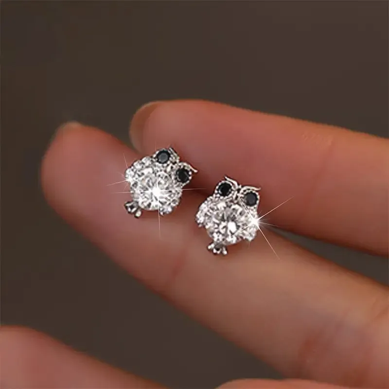 QUIET LOVE Alloy With Zircon Stud Earrings Women's-2