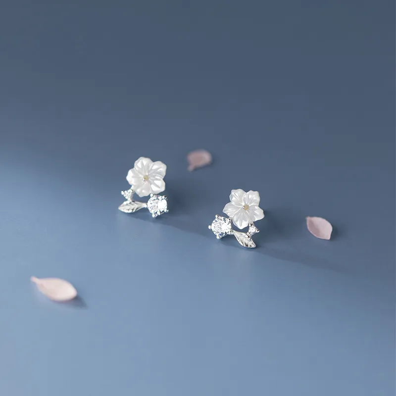 QUIET LOVE S925 Silver Stud Earrings Women's-2