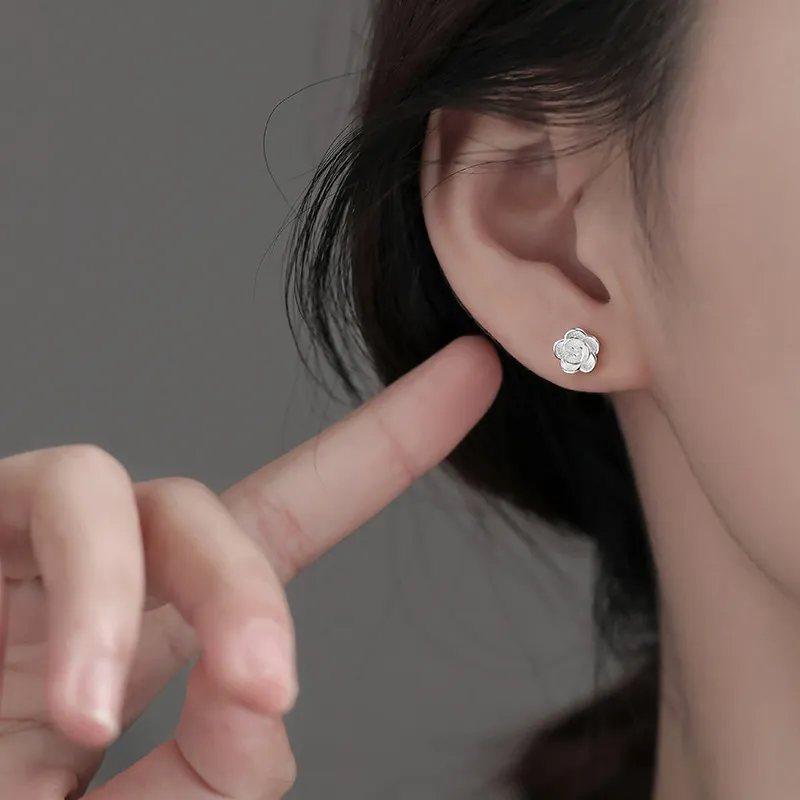 QUIET LOVE S925 Silver Stud Earrings Women's-2