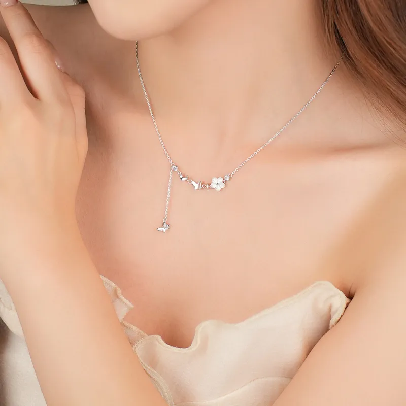QUIET LOVE Sterling Silver Necklaces Women's-1