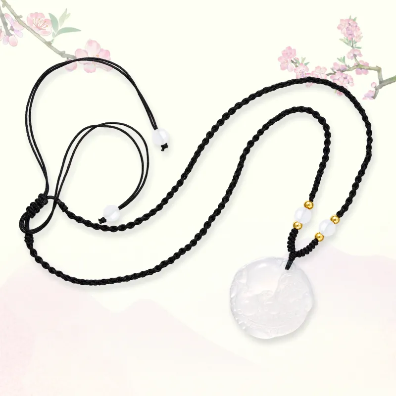 QUIET LOVE Natural Chalcedony Pendants Unisex-5