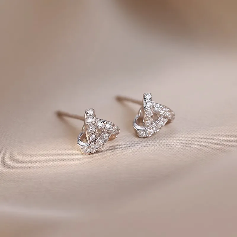 QUIET LOVE S999 Sterling Silver Stud Earrings Unisex-7