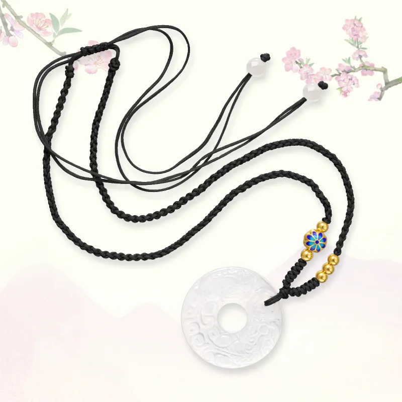 QUIET LOVE Natural Chalcedony Pendants Unisex-2