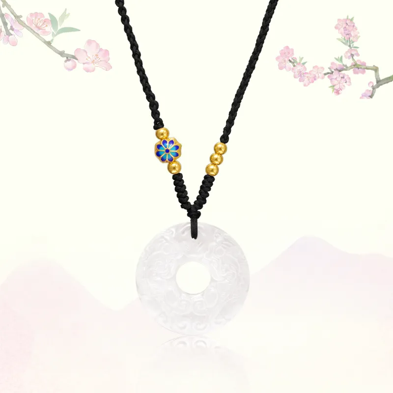 QUIET LOVE Natural Chalcedony Pendants Unisex-1