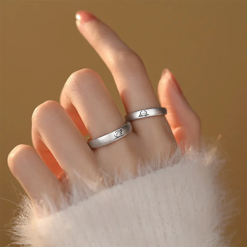 QUIET LOVE S999 Fine Silver Rings Unisex-3