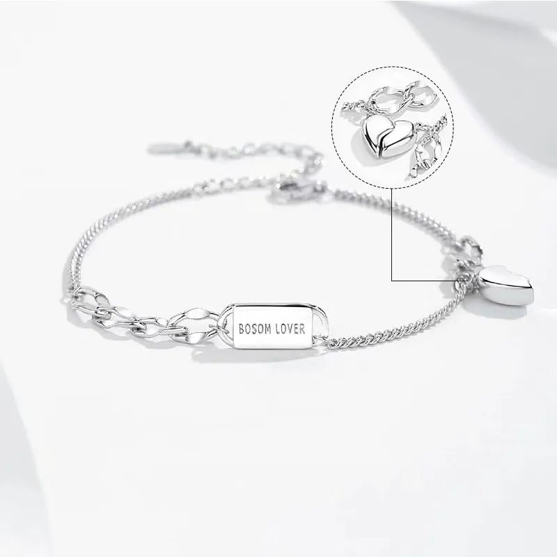 QUIET LOVE Alloy Bracelets Unisex-3
