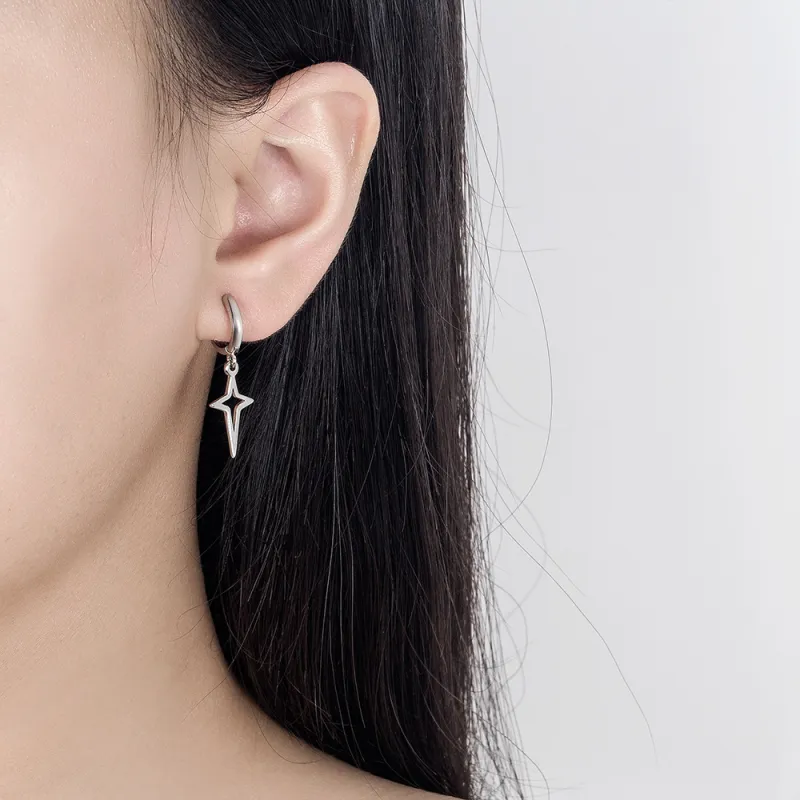 QUIET LOVE Alloy Stud Earrings Unisex-1