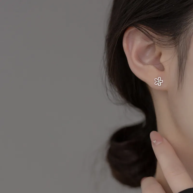 QUIET LOVE S925 Silver Stud Earrings Women's-1