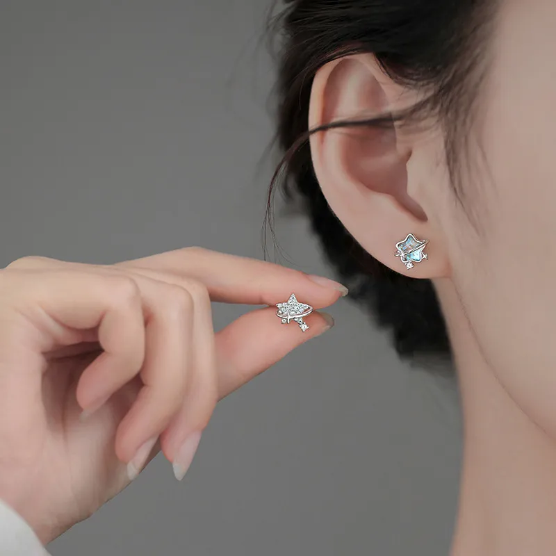 QUIET LOVE S925 Silver Stud Earrings Women's-1