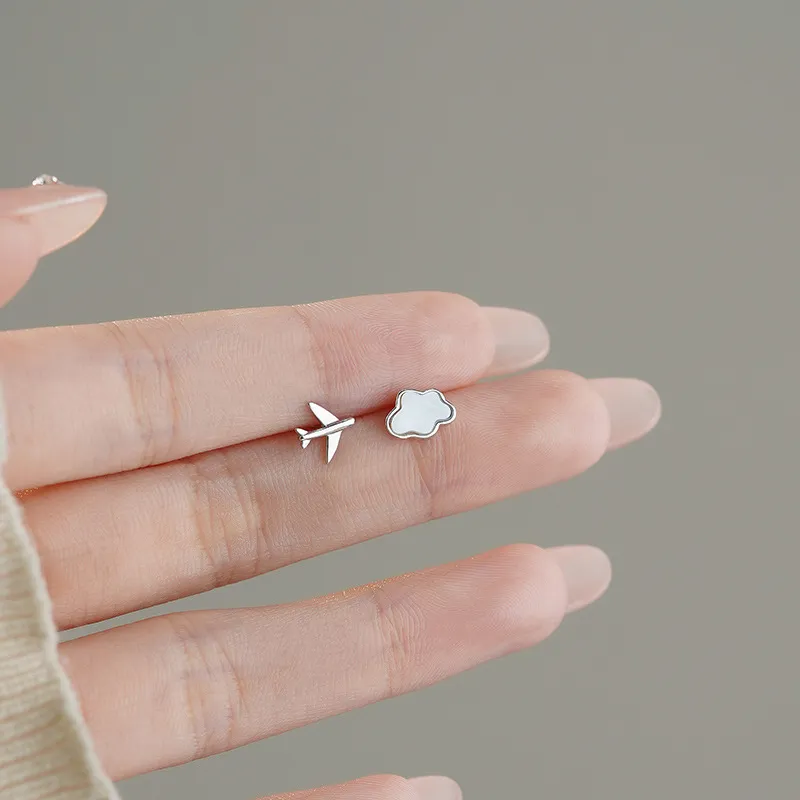 QUIET LOVE Sterling Silver Stud Earrings Women's-4