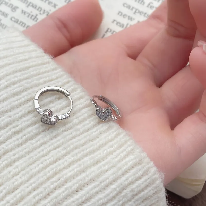 QUIET LOVE Sterling Silver Earrings Women's-4