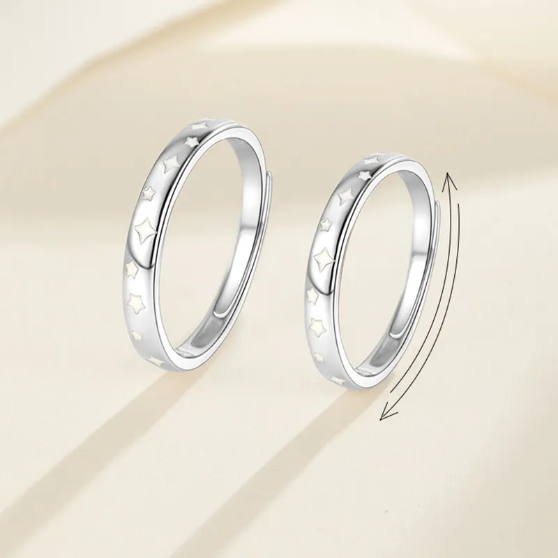 QUIET LOVE S999 Fine Silver Rings Unisex-2
