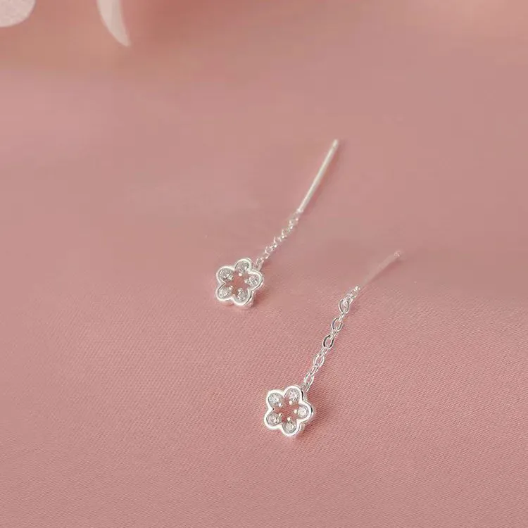 QUIET LOVE Sterling Silver Stud Earrings Women's-3