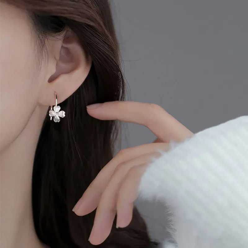 QUIET LOVE Sterling Silver Stud Earrings Women's-1