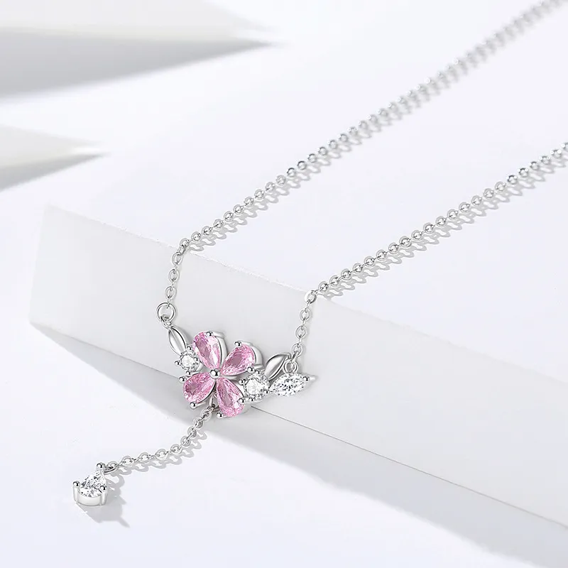 QUIET LOVE S925 Silver Necklaces Women's-4