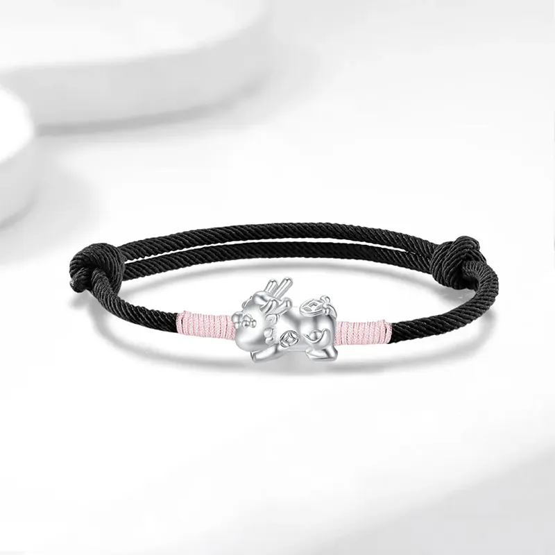 QUIET LOVE Alloy Rope Bracelets Unisex-3