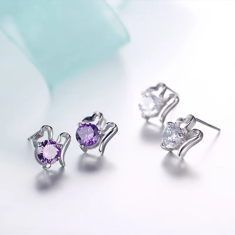 QUIET LOVE Alloy Stud Earrings Women's-1