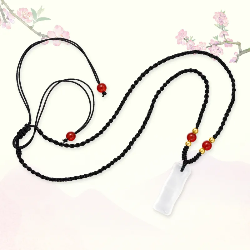 QUIET LOVE Natural Chalcedony Pendants Unisex-2