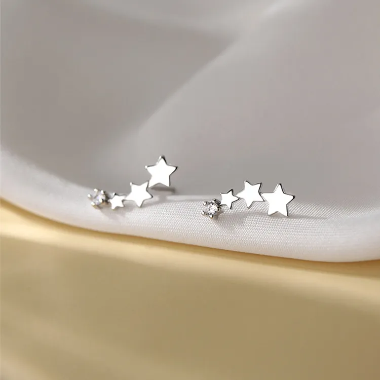 QUIET LOVE S925 Silver Stud Earrings Women's-3