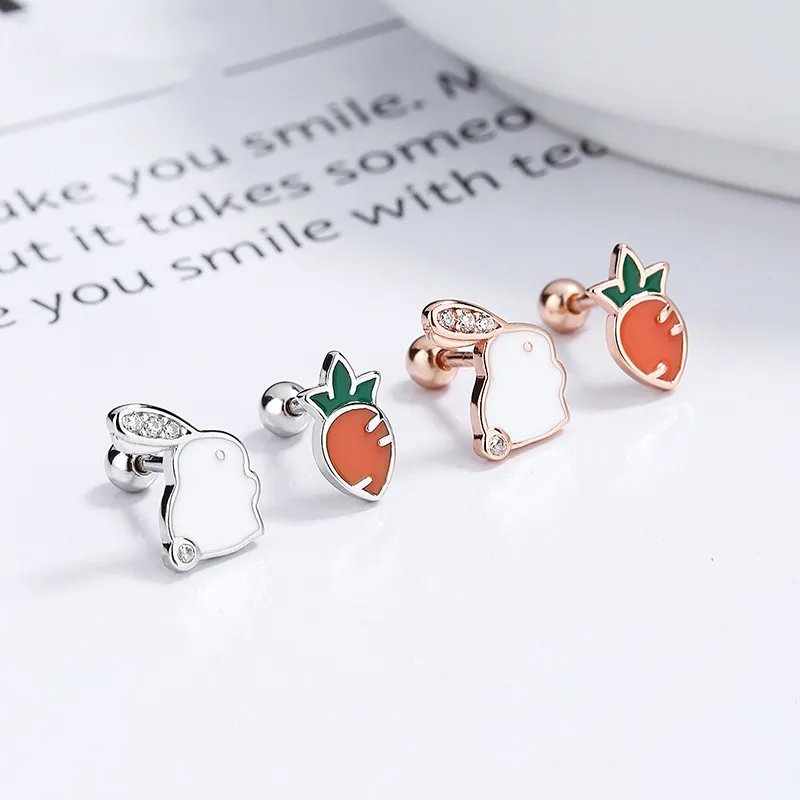 QUIET LOVE S925 Silver Stud Earrings Women's-2