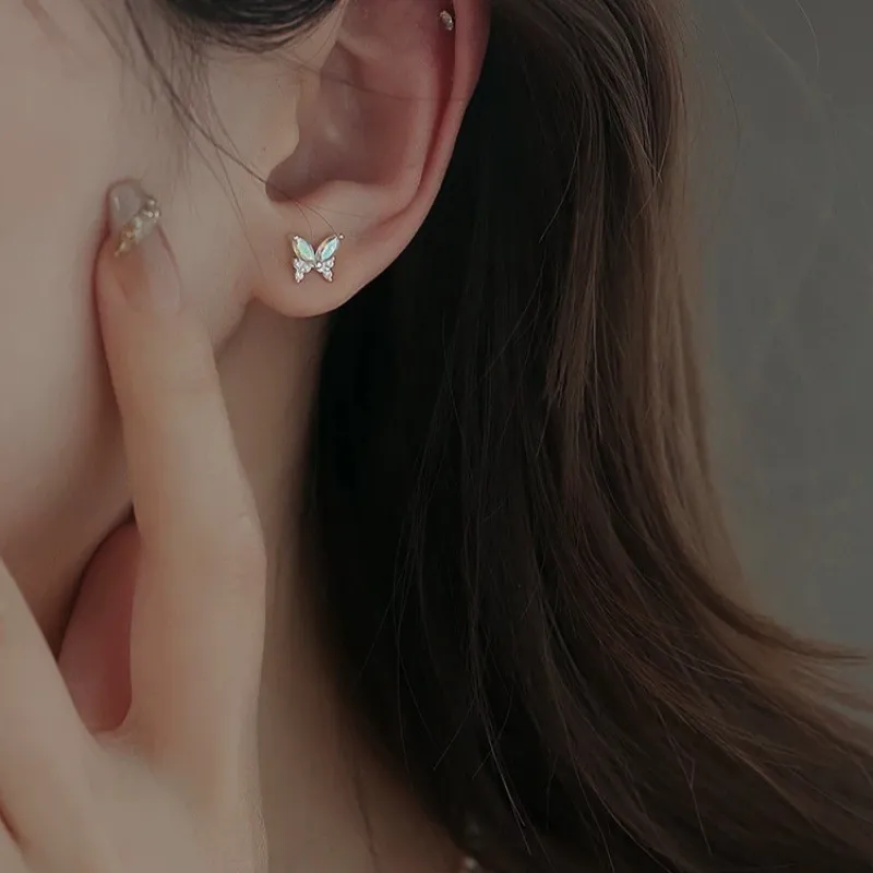 QUIET LOVE S925 Silver Stud Earrings Women's-1