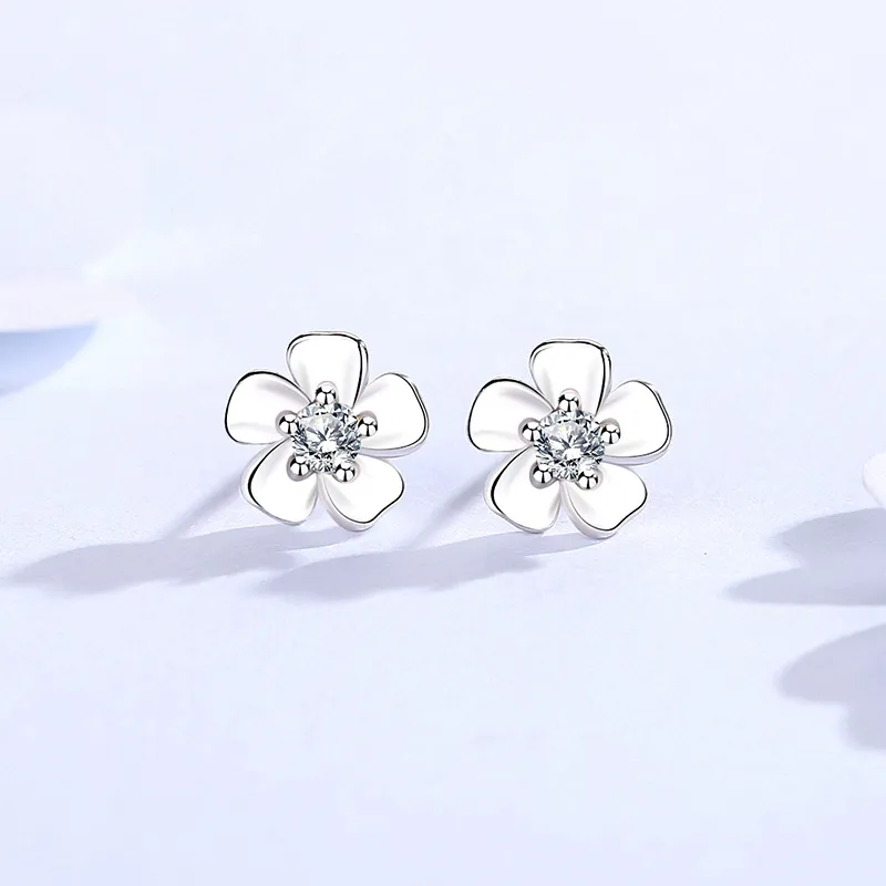 QUIET LOVE S999 Fine Silver Stud Earrings Women's-2