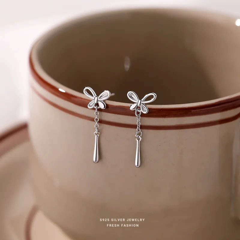 QUIET LOVE S925 Silver Stud Earrings Women's-3
