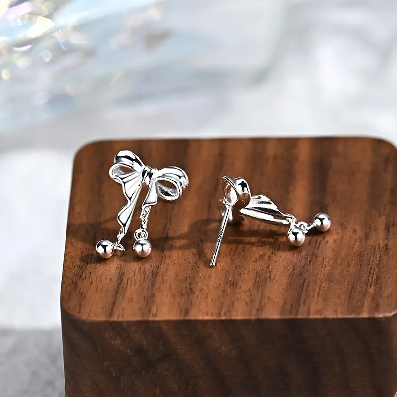 QUIET LOVE Sterling Silver Stud Earrings Women's-2