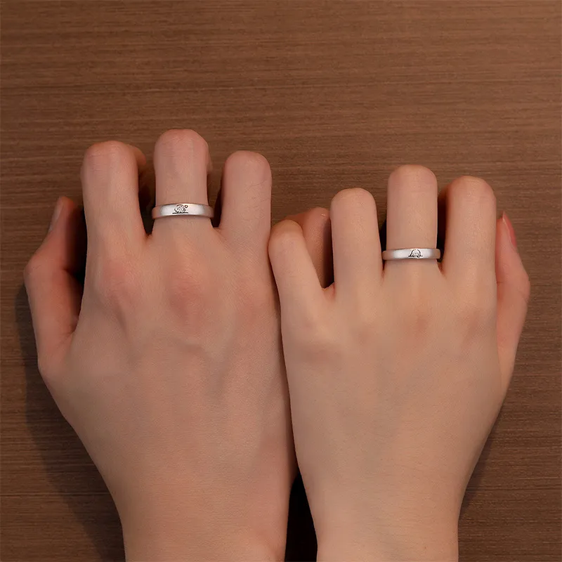 QUIET LOVE S999 Fine Silver Rings Unisex-4