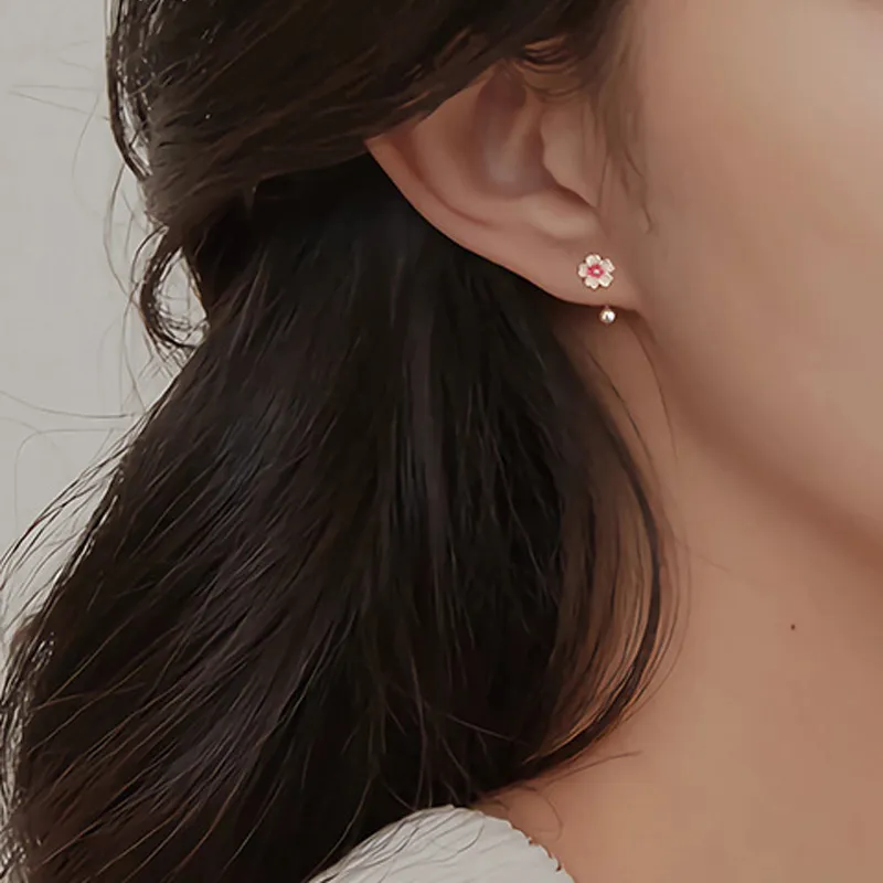 QUIET LOVE Sterling Silver Stud Earrings Women's-2