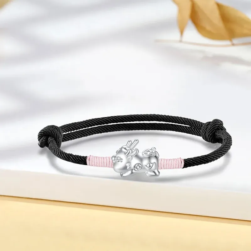 QUIET LOVE Alloy Rope Bracelets Unisex-1