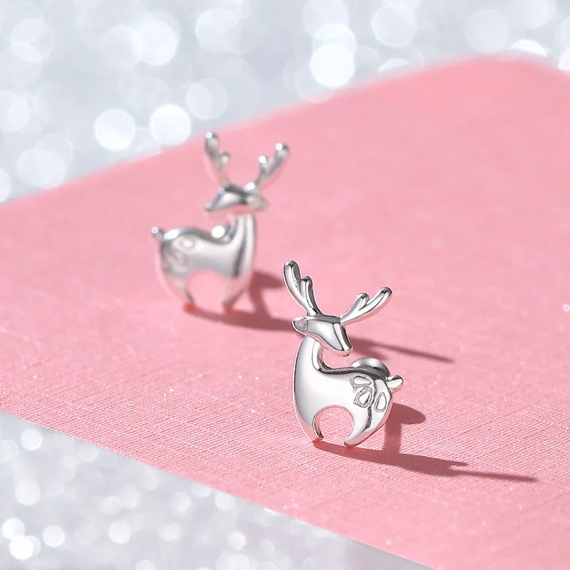 QUIET LOVE Sterling Silver Stud Earrings Women's-4